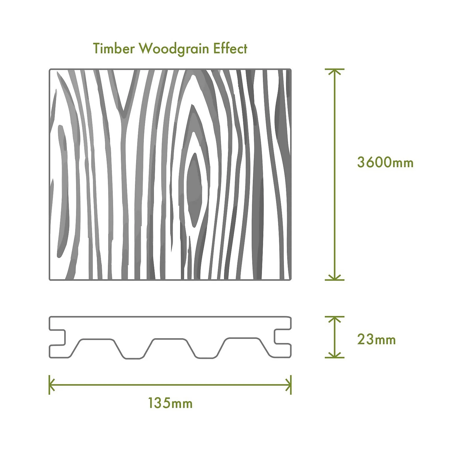 Victoria Composite Decking Woodgrain 40 Pack Teak - 20.16 M2 5 Victoria Composite Decking Woodgrain 40 Pack Teak - 20.16 M2 - Image 3