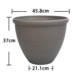 Ashford Planter Grey 45cm -Green Decor Hub Sales Store 13928637 5185001956240571
