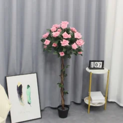 Artificial Pink Standard Rose - 120cm -Green Decor Hub Sales Store 13944158 2045014600851873