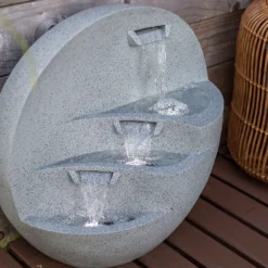 Stylish Fountain Kyoto Falls Garden Water Feature With LEDs -Green Decor Hub Sales Store 13947170 1965005844804475