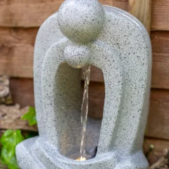 Stylish Fountain Zen Pour Garden Water Feature With LEDs -Green Decor Hub Sales Store 13947173 3655005844923803