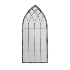 MirrorOutlet Rose Garden Rustic Arch Metal Garden Mirror- 115x50cm -Green Decor Hub Sales Store 13950554 1374987138969488