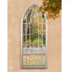 MirrorOutlet Somerley Sunflower Gothic Arch Large Garden Mirror - 150x61 Cm 8 MirrorOutlet Somerley Sunflower Gothic Arch Large Garden Mirror - 150x61 Cm -Green Decor Hub Sales Store 13950558 9584987173091575