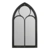 MirrorOutlet Black Somerley Chapel Arch Extra Large Metal Garden Mirror - 150x81cm 1 MirrorOutlet Black Somerley Chapel Arch Extra Large Metal Garden Mirror - 150x81cm -Green Decor Hub Sales Store 13950566 1414987173044793