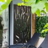 Amarelle Extra Large Metal Flame Decorative Garden Screen Mirror - 180x90cm