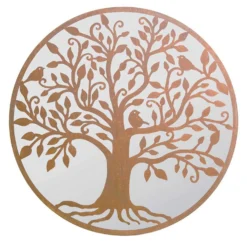 MirrorOutlet Stag Deer Round Garden Mirror - 100cm -Green Decor Hub Sales Store 13950585 4514987138931583