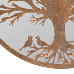 MirrorOutlet Birds Round Circular Garden Mirror - 100cm 7 MirrorOutlet Birds Round Circular Garden Mirror - 100cm -Green Decor Hub Sales Store 13950586 1054987139352054