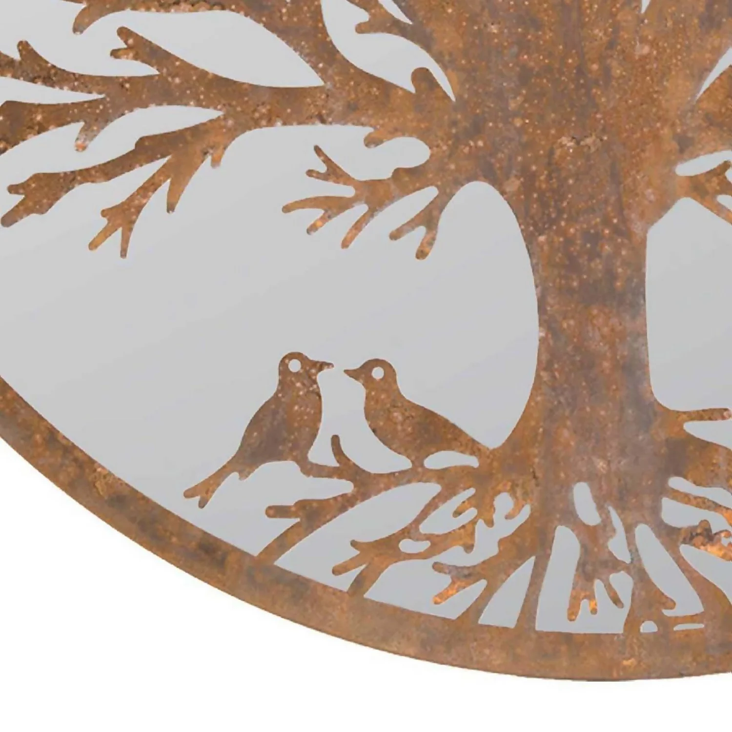 MirrorOutlet Birds Round Circular Garden Mirror - 100cm 5 MirrorOutlet Birds Round Circular Garden Mirror - 100cm - Image 3