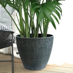 Grey Bark Planter - 38cm -Green Decor Hub Sales Store 13951354 2094987105661349