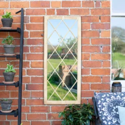Lattice Stone Effect Garden Mirror -Green Decor Hub Sales Store 13965929 6285001706647303