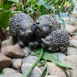 Bronze Look Hedgehog Family Garden Ornament -Green Decor Hub Sales Store 13965951 1215014597096407