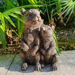 Bronze Look Squirrel Family Garden Ornament -Green Decor Hub Sales Store 13965954 2035014597262265