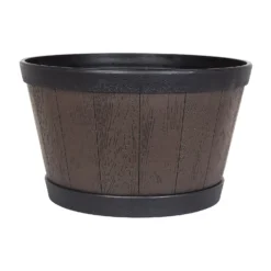 Banded Whiskey Barrel Planter - 39cm