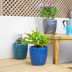 Chiswick Textured Pot Black - 24cm -Green Decor Hub Sales Store 13973635 3085011239396420