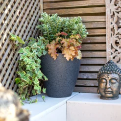 Pinto Egg Pot Grey - 37cm -Green Decor Hub Sales Store 13973672 1565011238816898