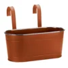 12in Fence And Balcony Hanging Planter - Terracotta
