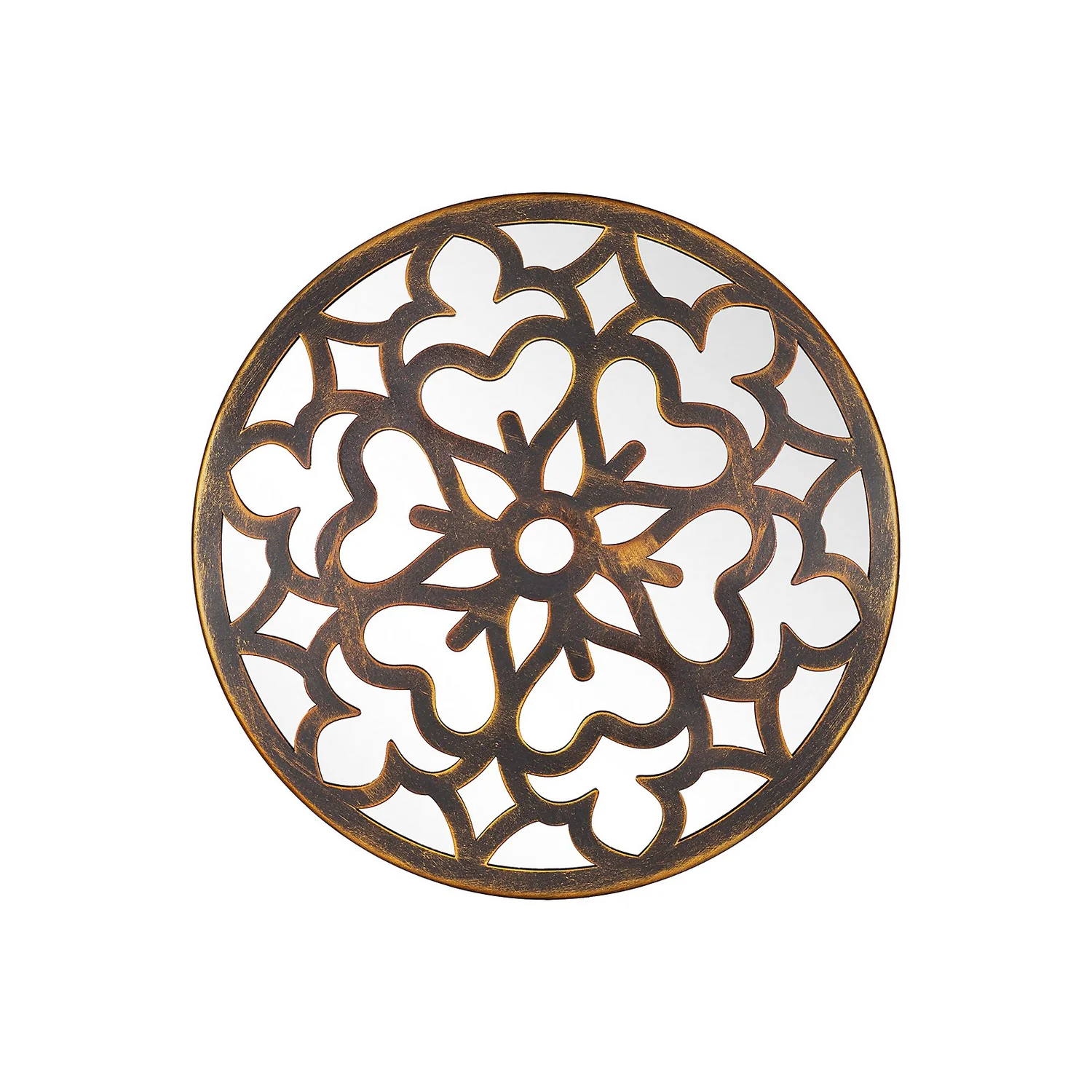 Round Laser Cut Outdoor Mirror 35cm - Bronze 3 Round Laser Cut Outdoor Mirror 35cm - Bronze