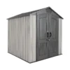 Lifetime 7x7ft Outdoor Storage Shed - Rough-Cut Grey -Green Decor Hub Sales Store 13997403 6015000054736900