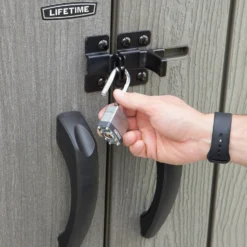 LIFETIME 1500L Vertical Storage Shed - Rough-Cut Brown -Green Decor Hub Sales Store 13997404 4774999835592939
