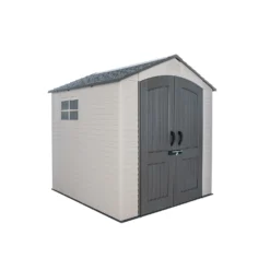 Lifetime 7x7ft Outdoor Storage Shed - Beige