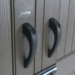 Lifetime 7x7ft Outdoor Storage Shed - Beige -Green Decor Hub Sales Store 13997407 8414999835023317