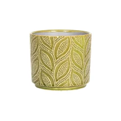 Crackle Leaf Indoor Plant Pot - 12cm -Green Decor Hub Sales Store 14197410 1765024191248732