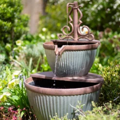 Stylish Fountain Irondale Pours Water Feature -Green Decor Hub Sales Store 14519355 1085050878502974
