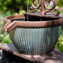 Stylish Fountain Irondale Pours Water Feature -Green Decor Hub Sales Store 14519355 1825050878547047