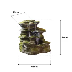 Stylish Fountain Como Springs Water Feature With LEDs -Green Decor Hub Sales Store 14519356 1045047822742634