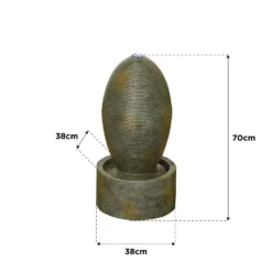 Stylish Fountain Petite Ripple Water Feature With LEDs -Green Decor Hub Sales Store 14519358 5205047822608222