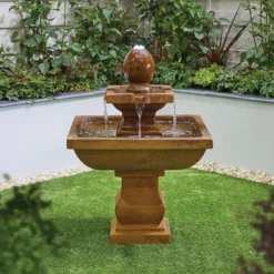 Stylish Fountain Odyssey Water Feature With LEDs -Green Decor Hub Sales Store 14519360 1445047822533504