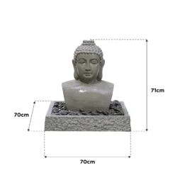 Stylish Fountain Lotus Buddha Water Feature With LEDs 9 Stylish Fountain Lotus Buddha Water Feature With LEDs -Green Decor Hub Sales Store 14519362 9825047822642530